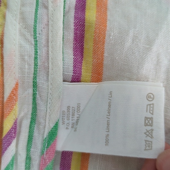 Boden Striped Tunic Dress Ivory Pink 4R preppy coastal beach summer hipster - Picture 7 of 7